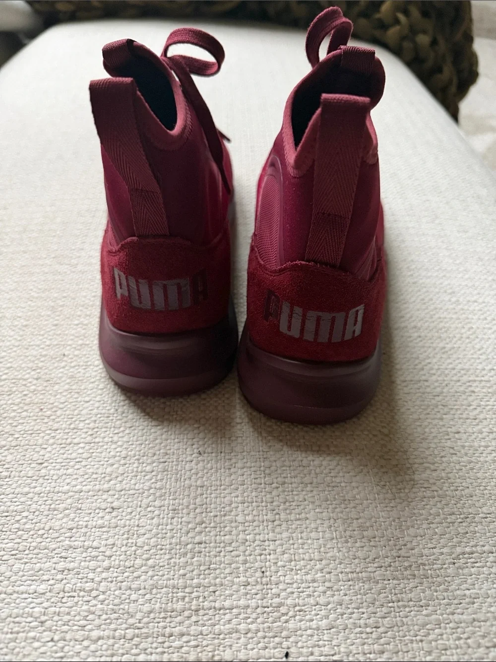 Puma Women's Deep Burgundy Slip-On Lace Sneakers